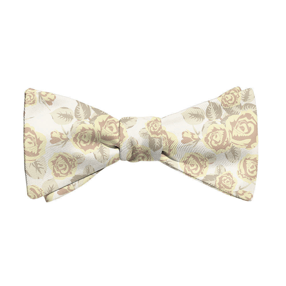 Rose Bud Floral Bow Tie - Adult Standard Self-Tie 14-18" -  - Knotty Tie Co.