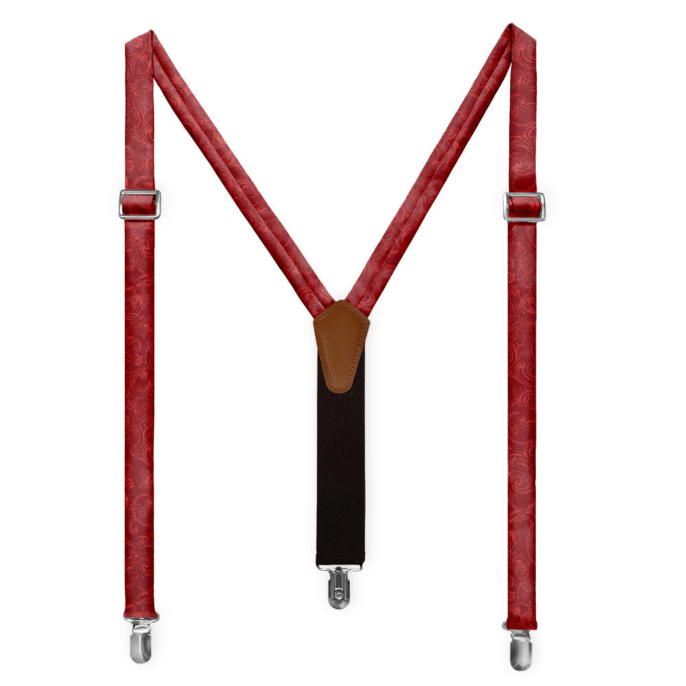 Royal Paisley Suspenders - Full Front View - Knotty Tie Co.