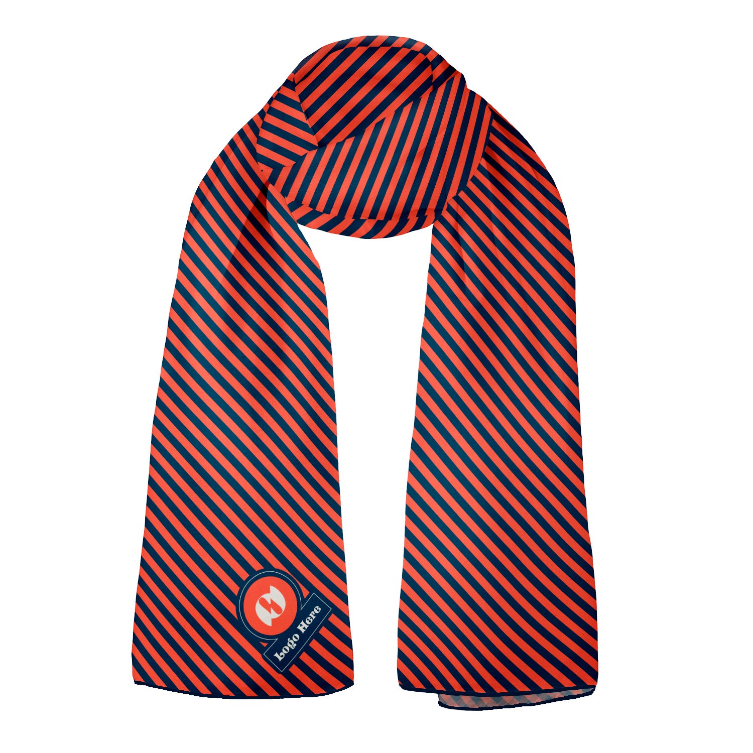 Rugby 3 72 x 24 Rectangle Chiffon Logo Scarf - Knotty Tie Co.