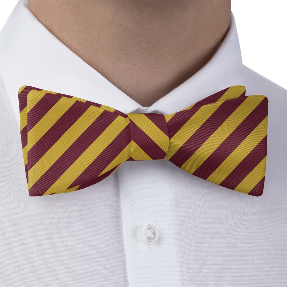 Rugby Stripe Bow Tie - Self Tie Bow Tie - Knotty Tie Co.