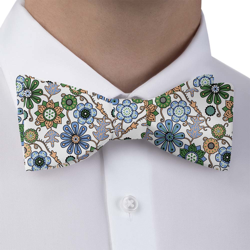 Rural Floral Bow Tie - Bow Tie with Dress Shirt - Knotty Tie Co.