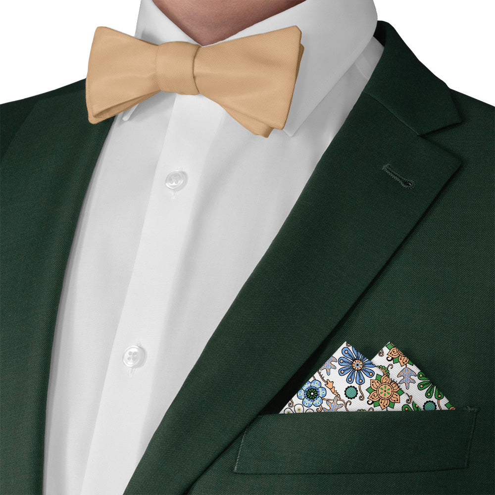 Rural Floral Pocket Square - Matching Bow Tie - Knotty Tie Co.