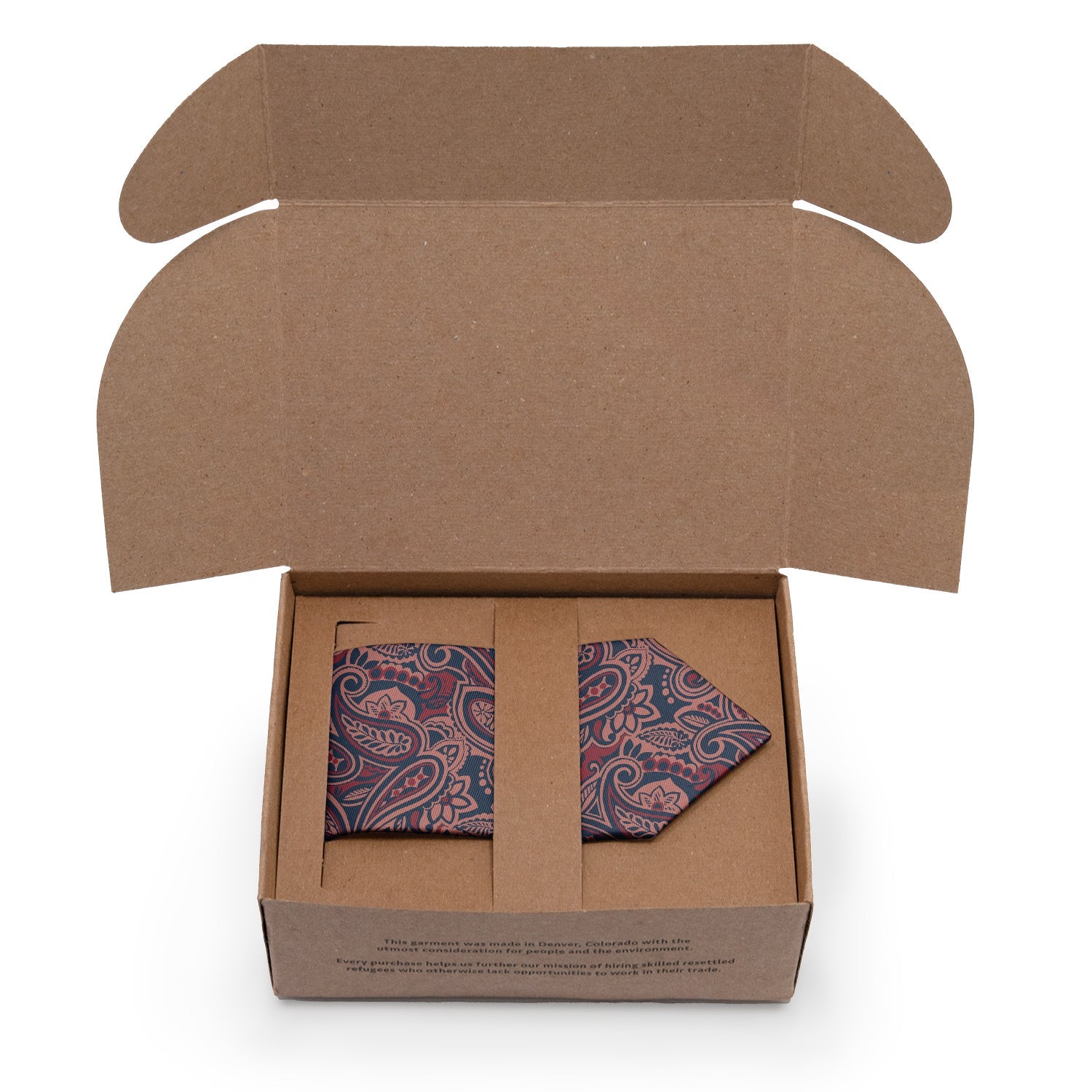 Rustica Paisley Necktie - Packaging - Knotty Tie Co.