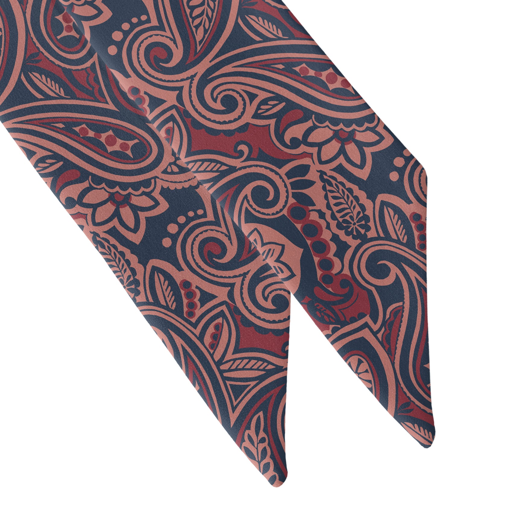 Rustica Paisley Hair Scarf - Scarf Tapered Ends - Knotty Tie Co.
