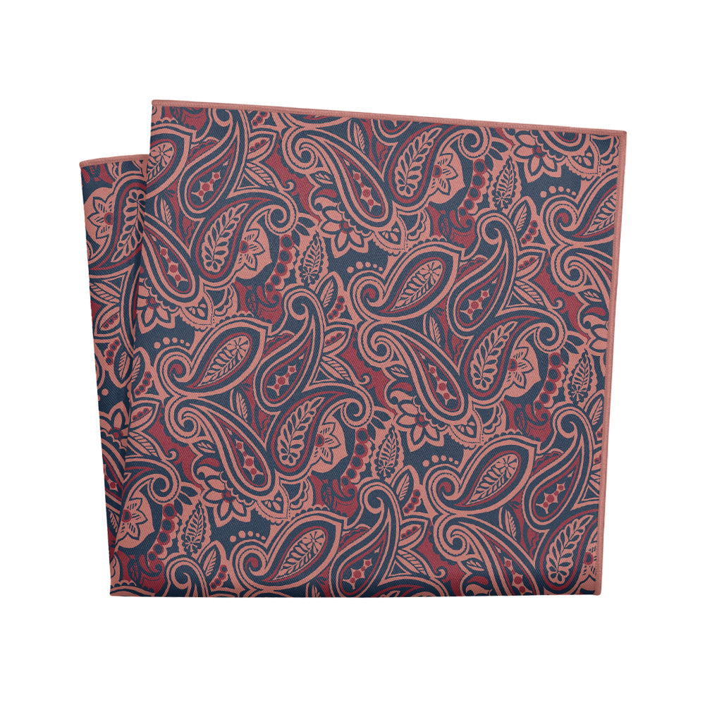 Rustica Paisley Pocket Square - 12" Square - Knotty Tie Co.