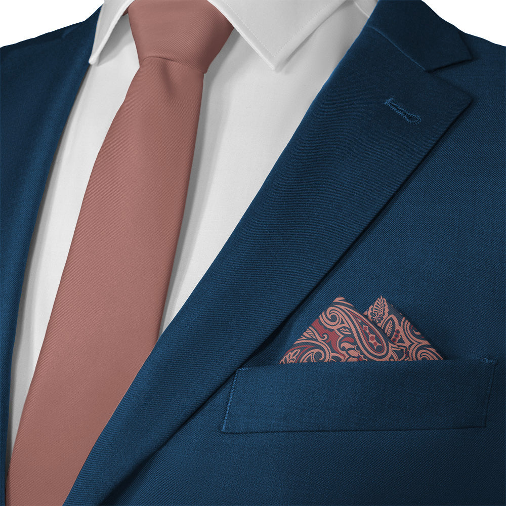 Rustica Paisley Pocket Square - 12" Square - Knotty Tie Co.