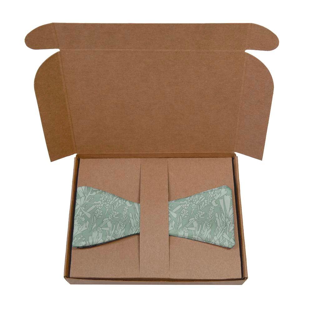Sagebrush Bow Tie- Kraft Gift Box Packaging - Knotty Tie Co.