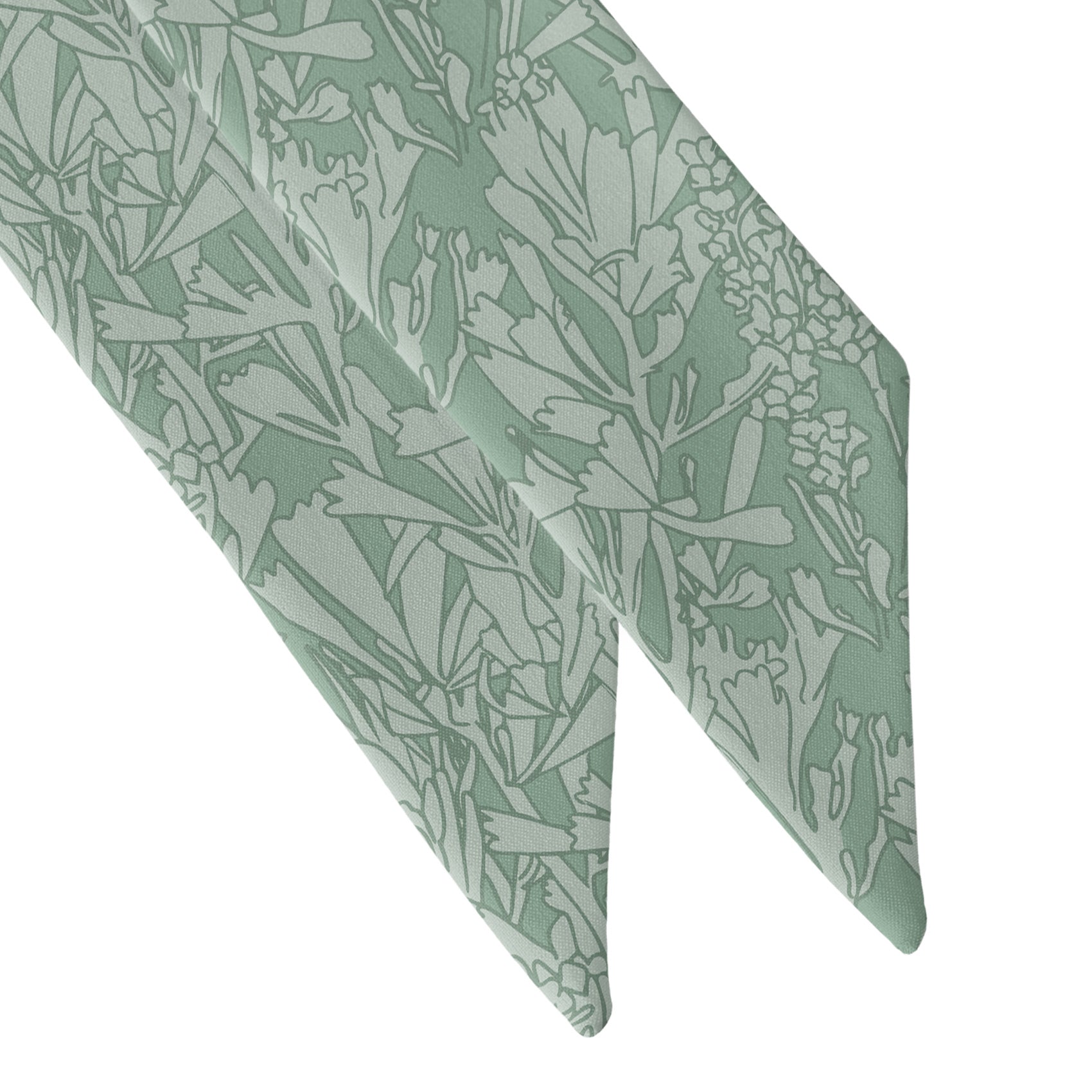 Sagebrush Hair Scarf - Scarf Tapered Ends - Knotty Tie Co.