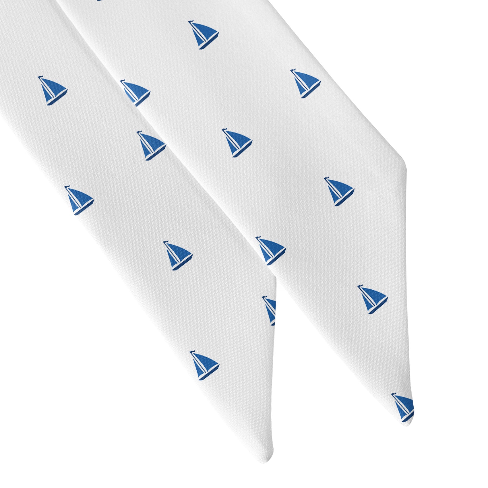 Sail Boats Hair Scarf - Scarf Tapered Ends - Knotty Tie Co.