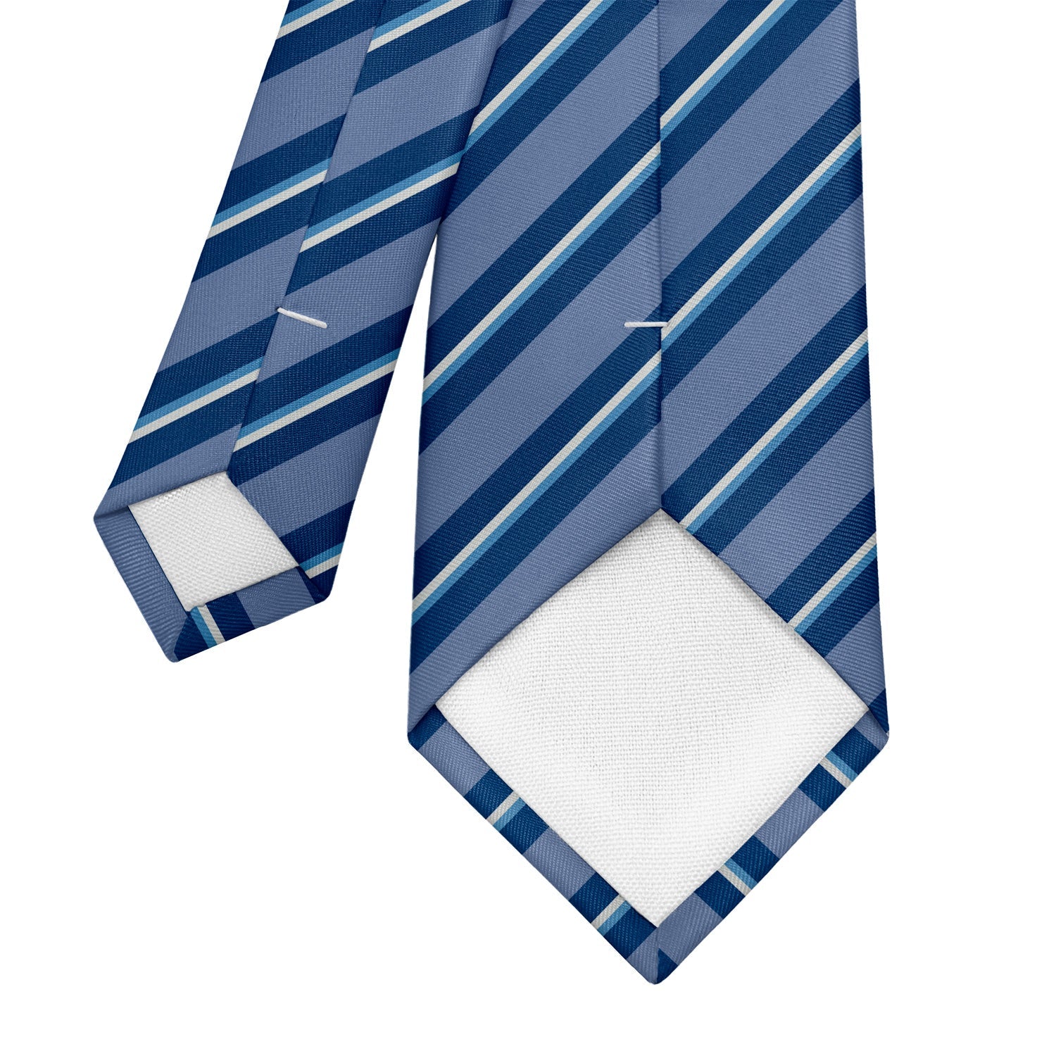 Salem Stripe Necktie - Tipping - Knotty Tie Co.