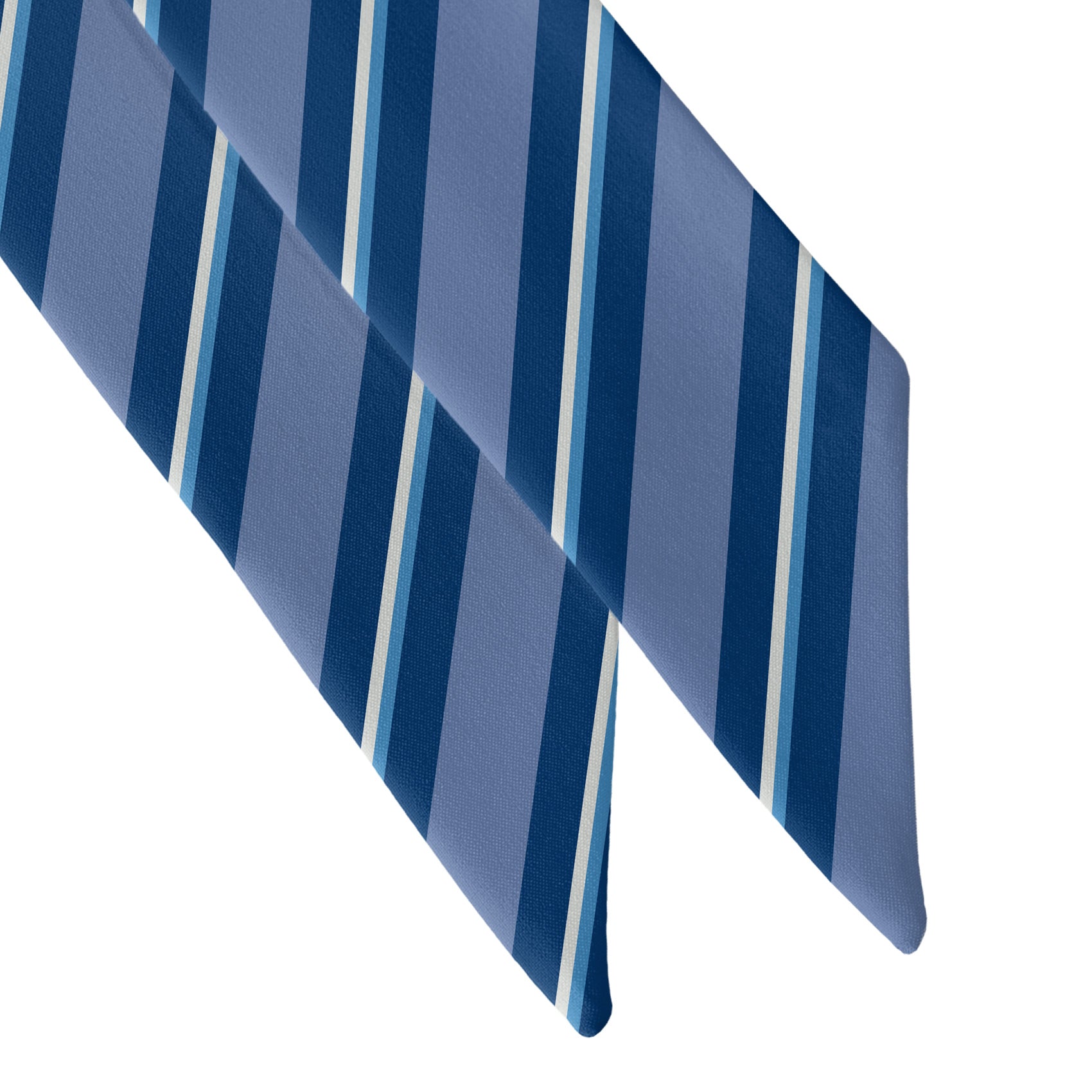 Salem Stripe Hair Scarf - Scarf Tapered Ends - Knotty Tie Co.