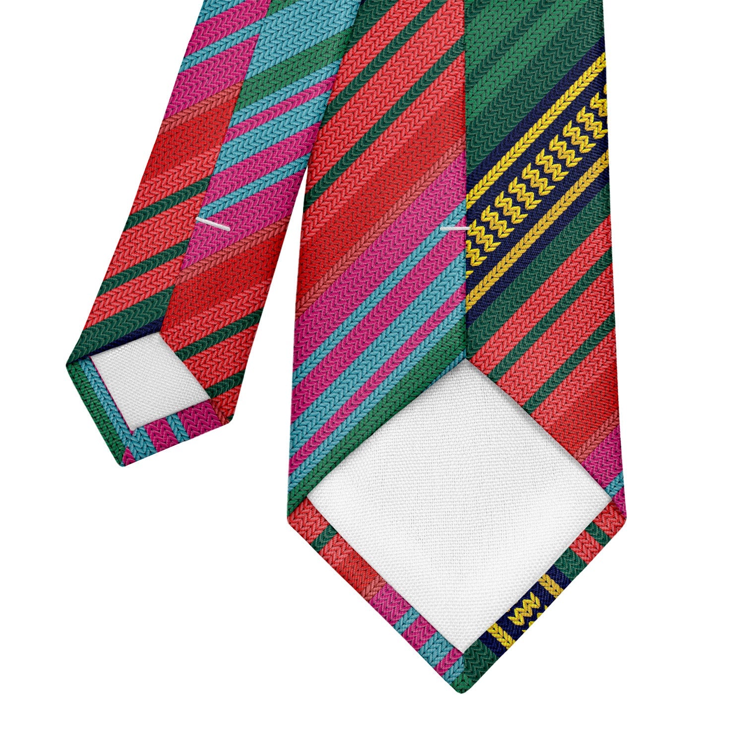 Saltillo Stripe Necktie - Tipping - Knotty Tie Co.