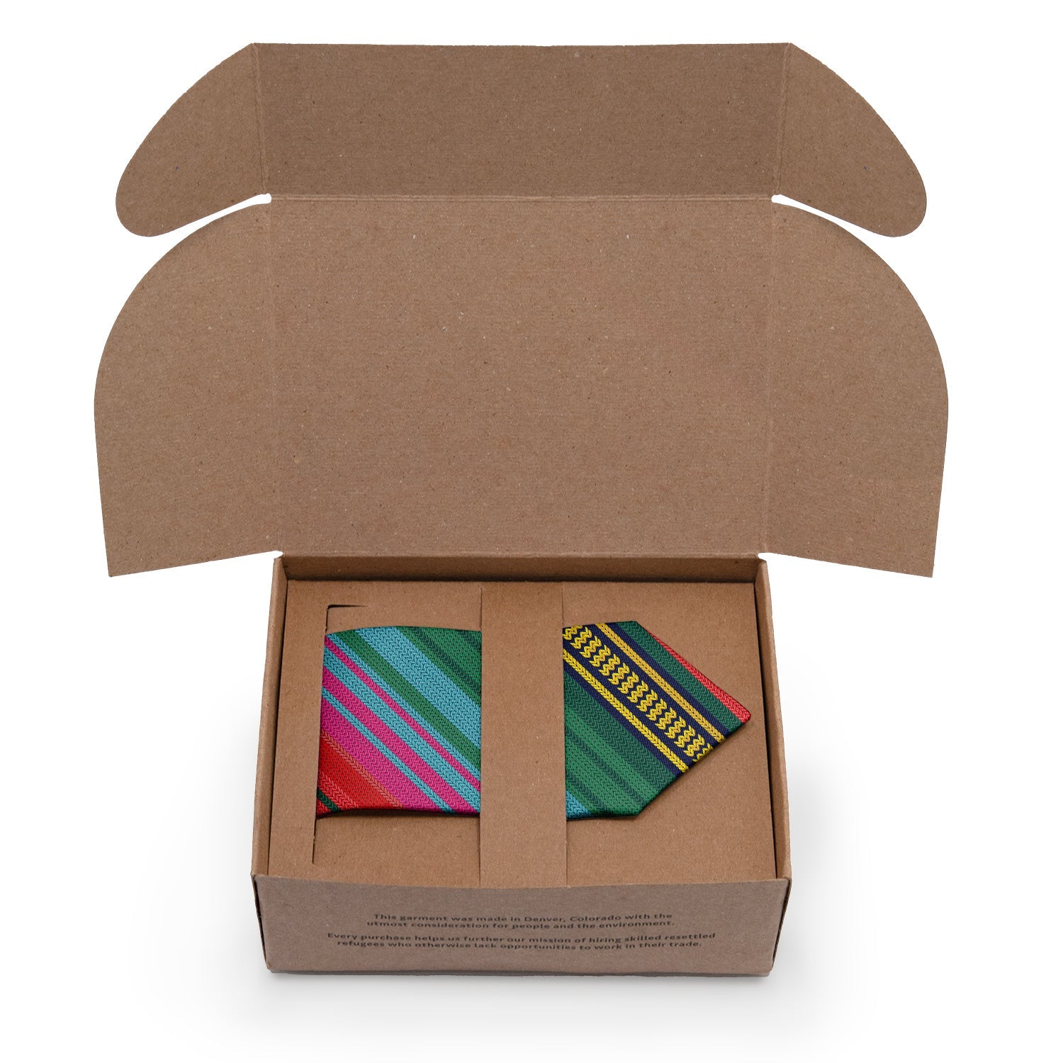 Saltillo Stripe Necktie - Packaging - Knotty Tie Co.
