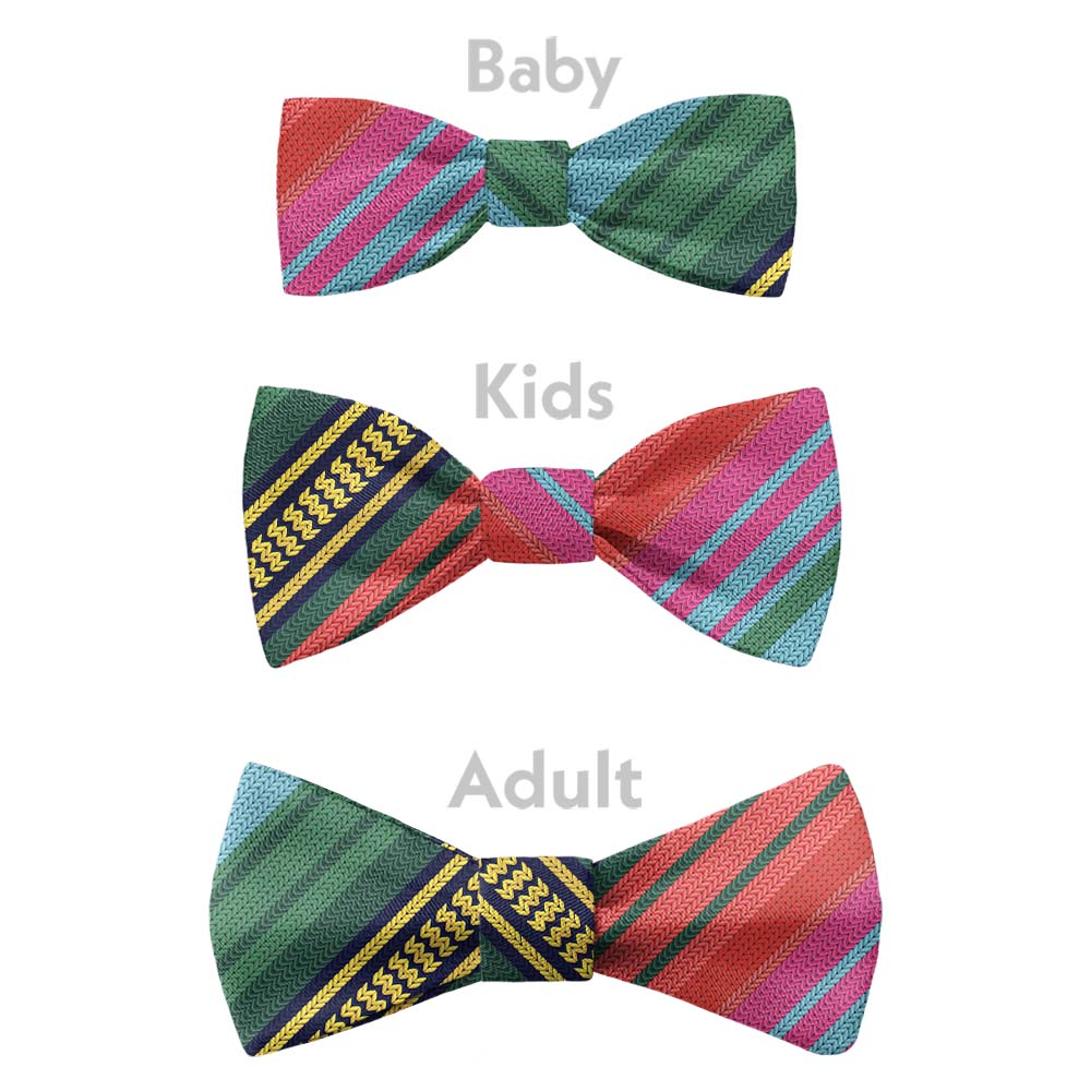 Saltillo Stripe Bow Tie - Bow Sizes - Knotty Tie Co.
