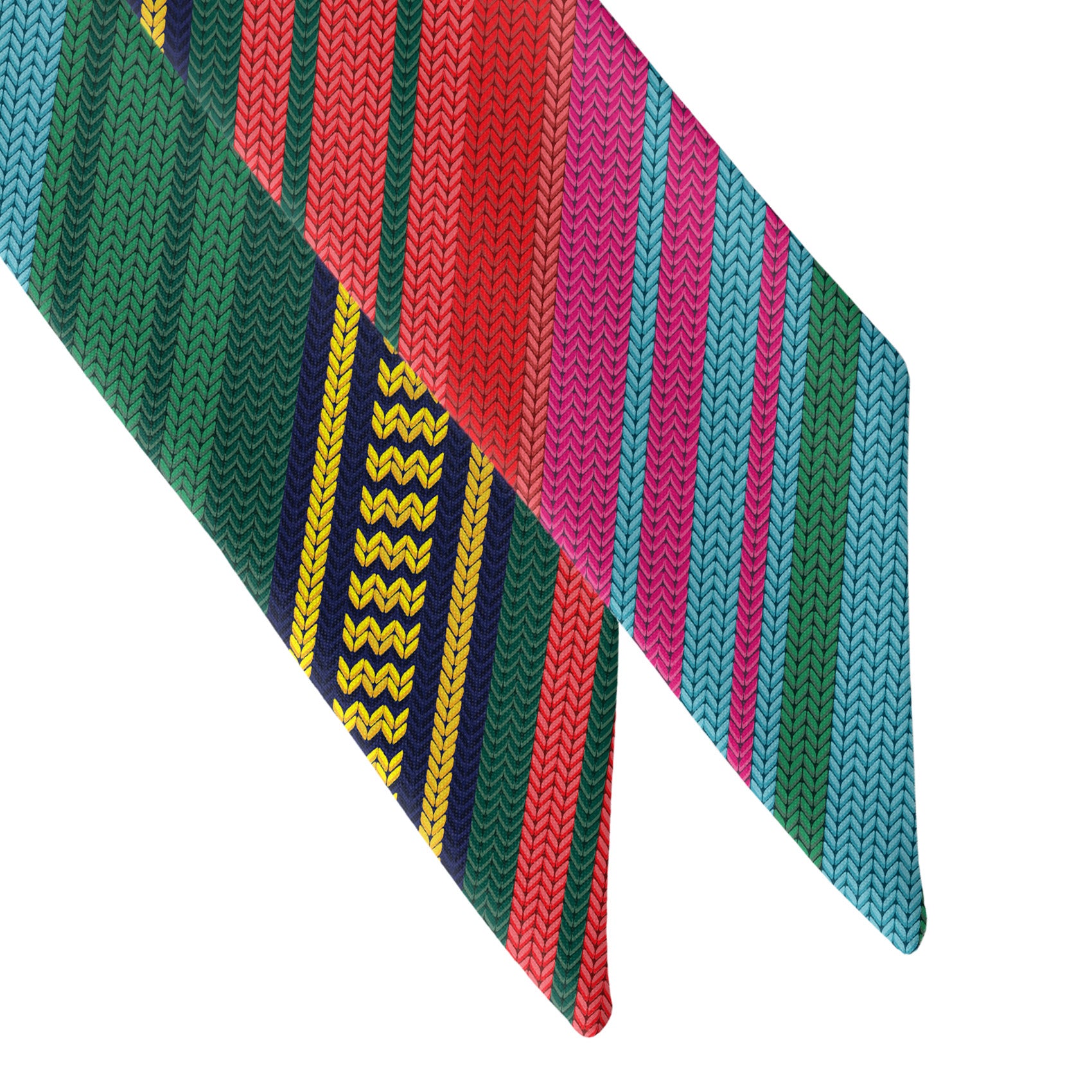 Saltillo Stripe Hair Scarf - Scarf Tapered Ends - Knotty Tie Co.