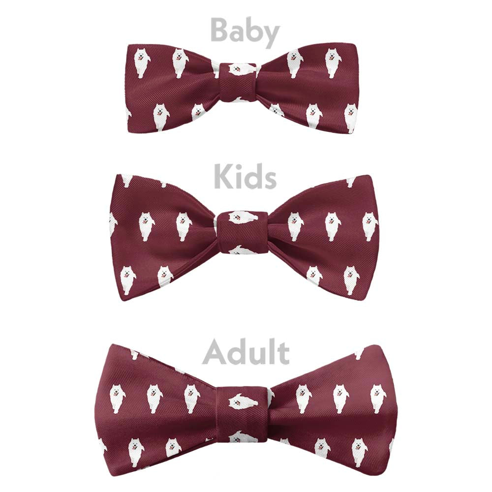 Samoyed Bow Tie - Bow Sizes - Knotty Tie Co.