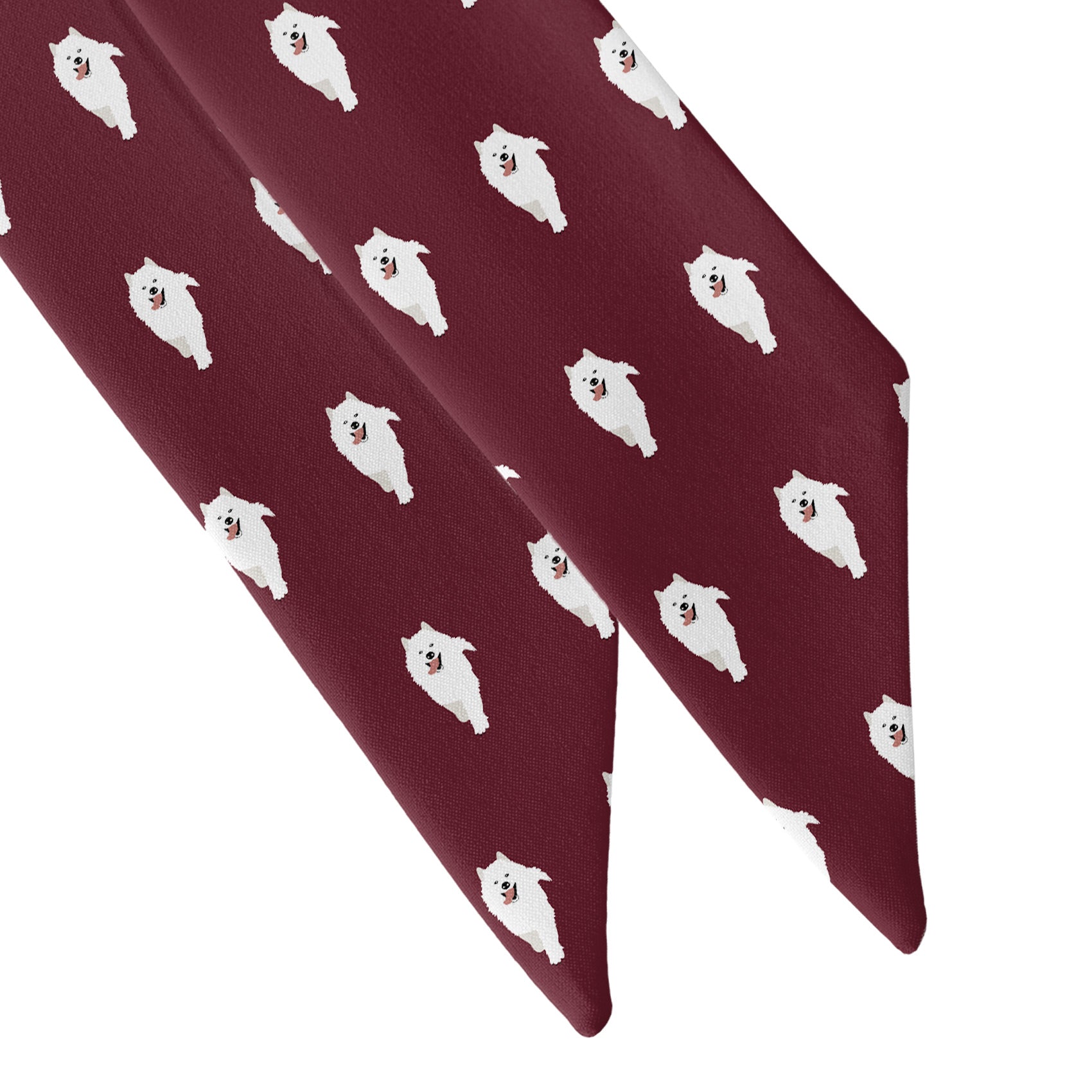 Samoyed Hair Scarf - Scarf Tapered Ends - Knotty Tie Co.