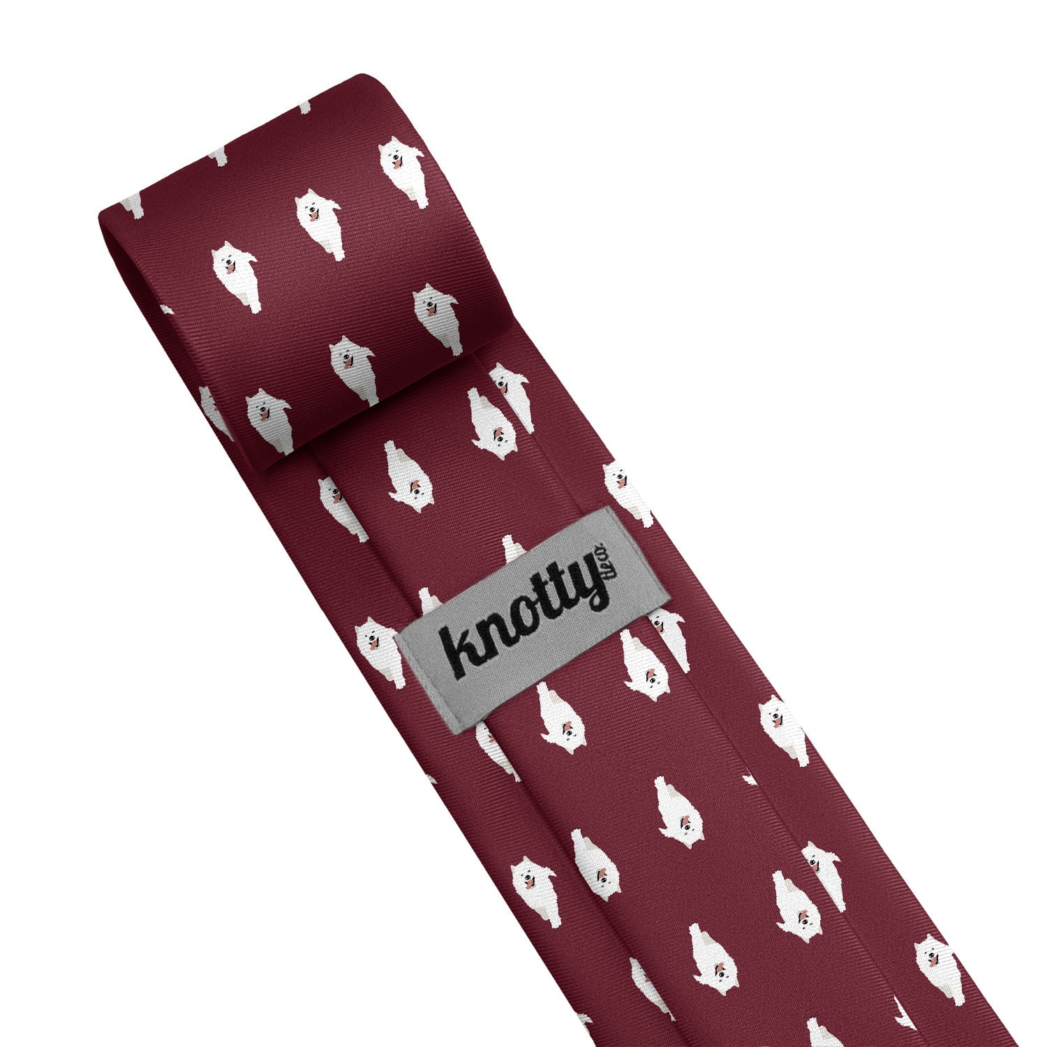 Samoyed Necktie - Tag - Knotty Tie Co.