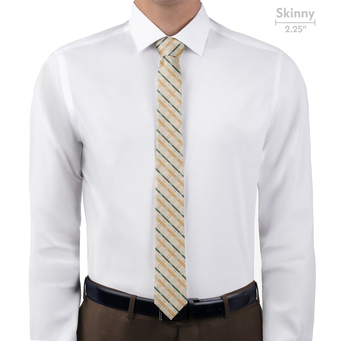 Savannah Plaid Necktie - Skinny - Knotty Tie Co.