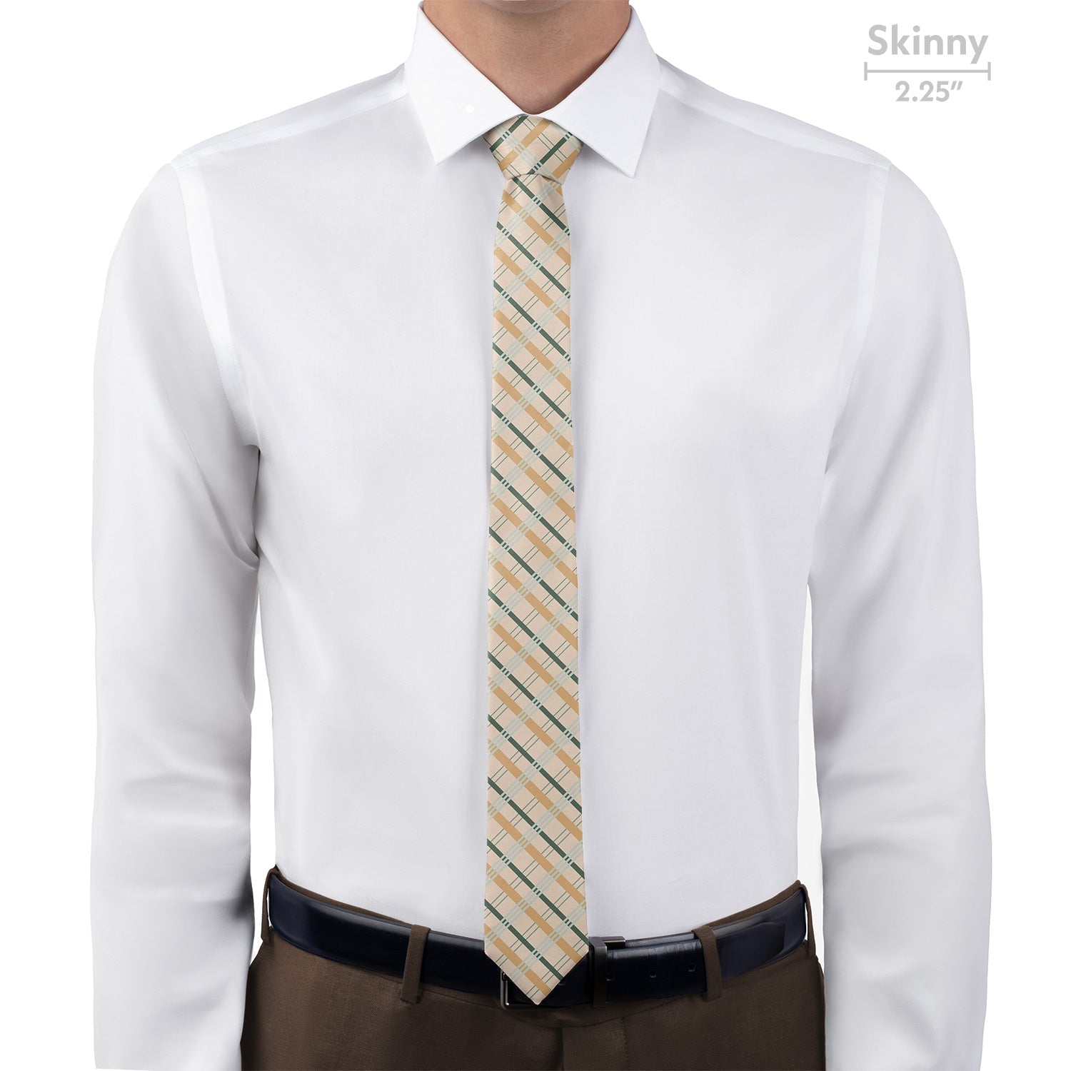 Savannah Plaid Necktie - Skinny - Knotty Tie Co.