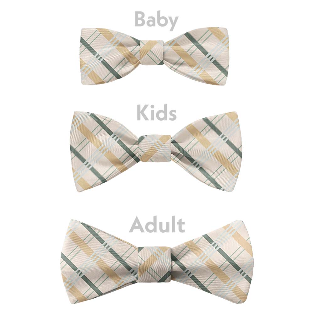 Savannah Plaid Bow Tie - Bow Sizes - Knotty Tie Co.