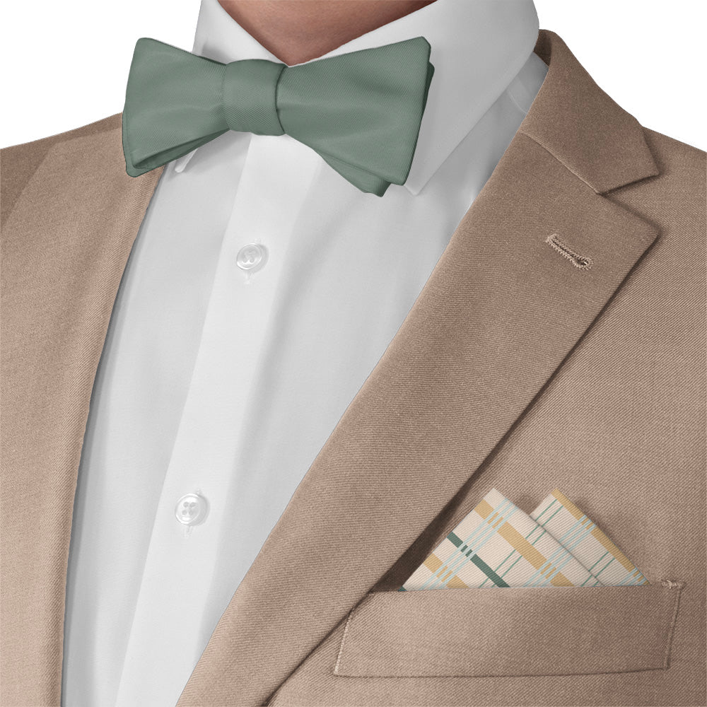 Savannah Plaid Pocket Square - Matching Bow Tie - Knotty Tie Co.