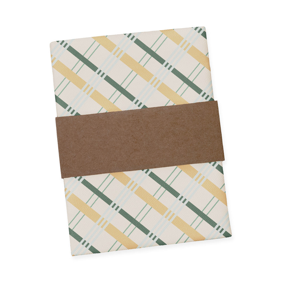 Savannah Plaid Pocket Square - Packaging - Knotty Tie Co.