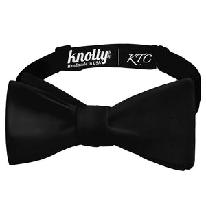 Script Initials On Strap Monogram Bow Tie - Self Tie Bow Tie - Knotty Tie Co.
