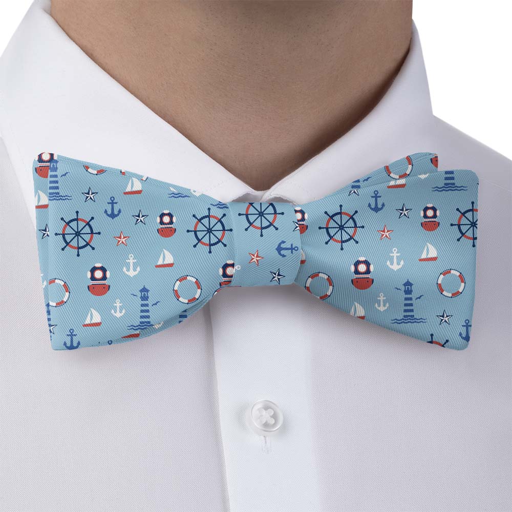 Sea Faring Bow Tie - Bow Tie with Dress Shirt - Knotty Tie Co.
