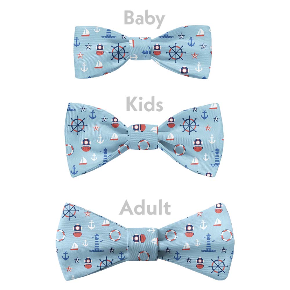 Sea Faring Bow Tie - Bow Sizes - Knotty Tie Co.