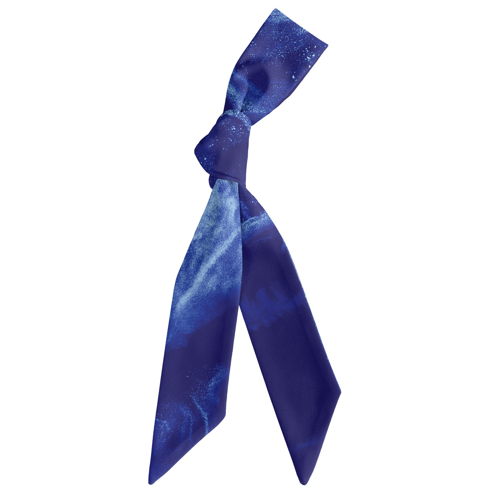 Sea Ice Hair Scarf - Scarf Tied Into Knot - Knotty Tie Co.