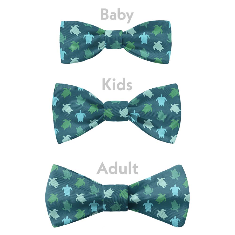 Sea Turtles Bow Tie - Bow Sizes - Knotty Tie Co.