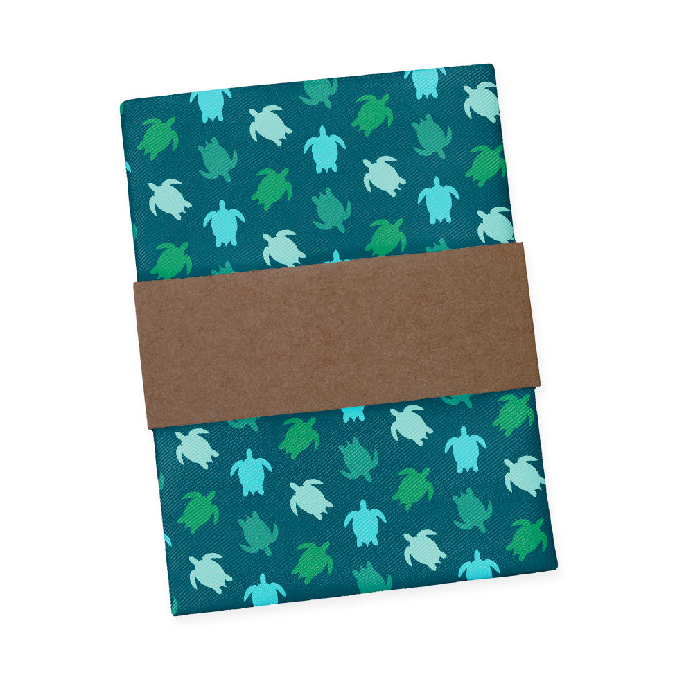 Sea Turtles Pocket Square - Packaging - Knotty Tie Co.