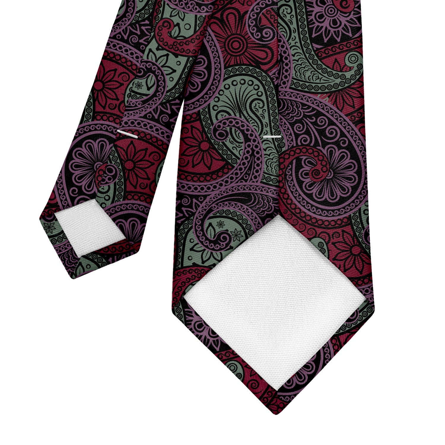 Sebastian Paisley Necktie - Tipping - Knotty Tie Co.