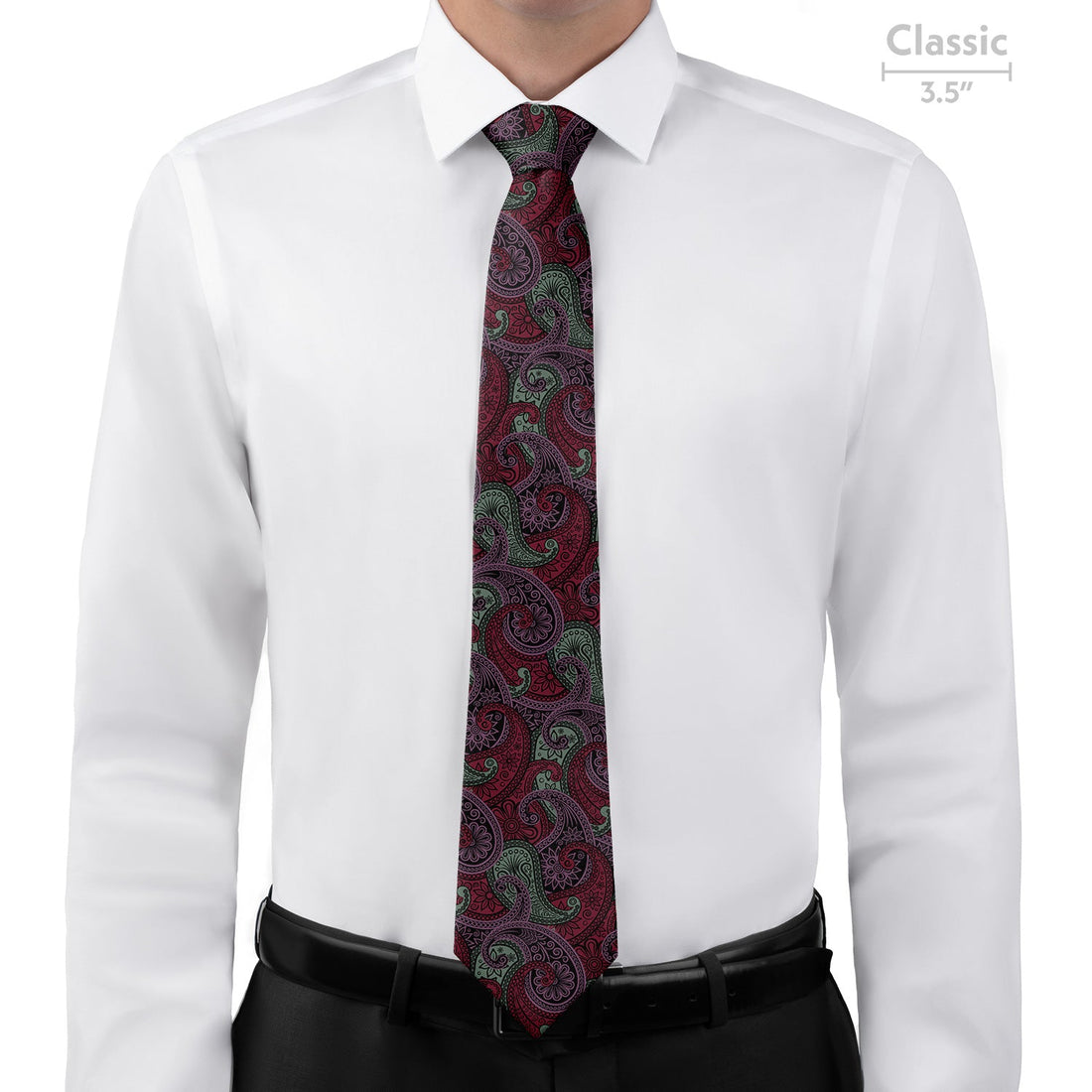 Sebastian Paisley Necktie - Classic - Knotty Tie Co.
