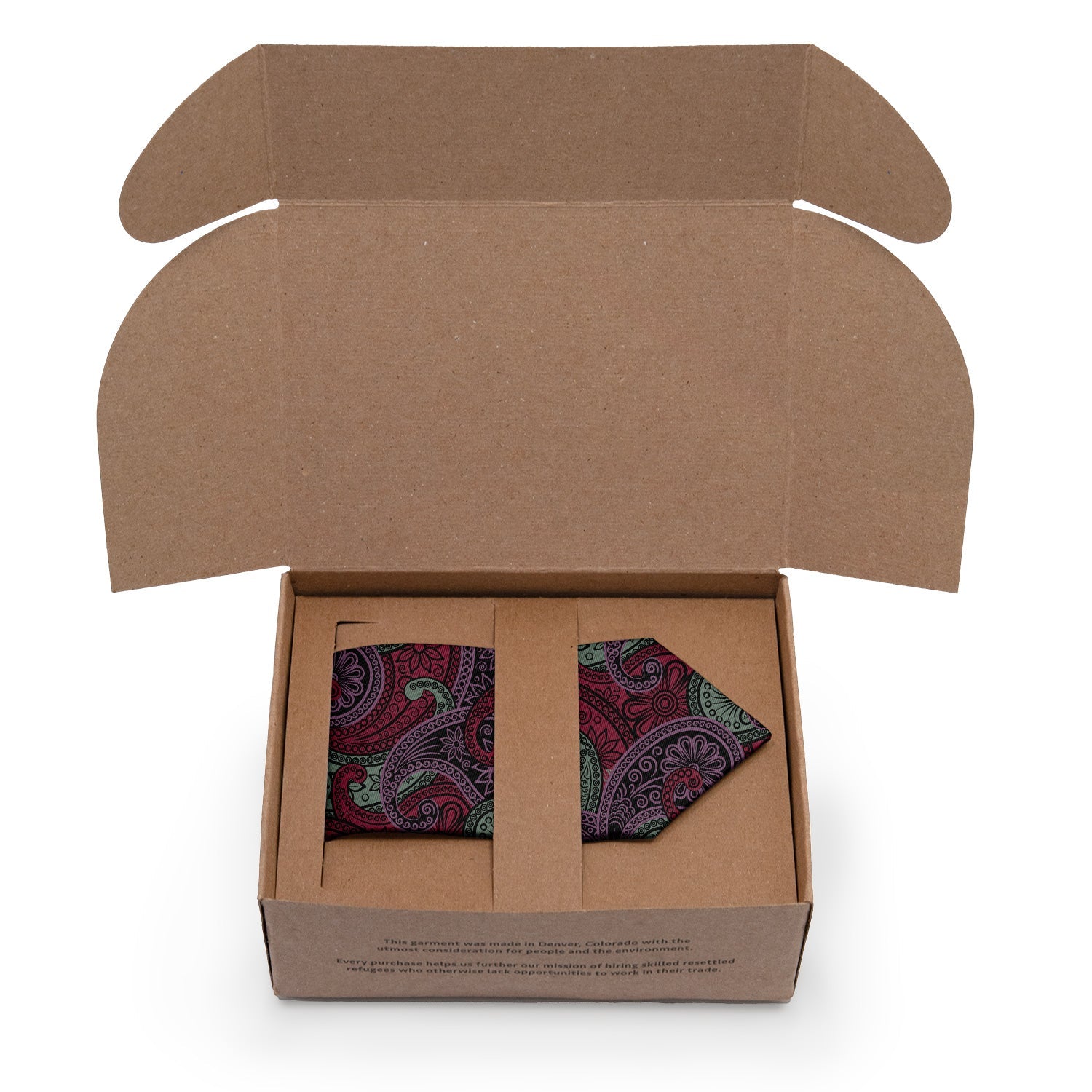 Sebastian Paisley Necktie - Packaging - Knotty Tie Co.