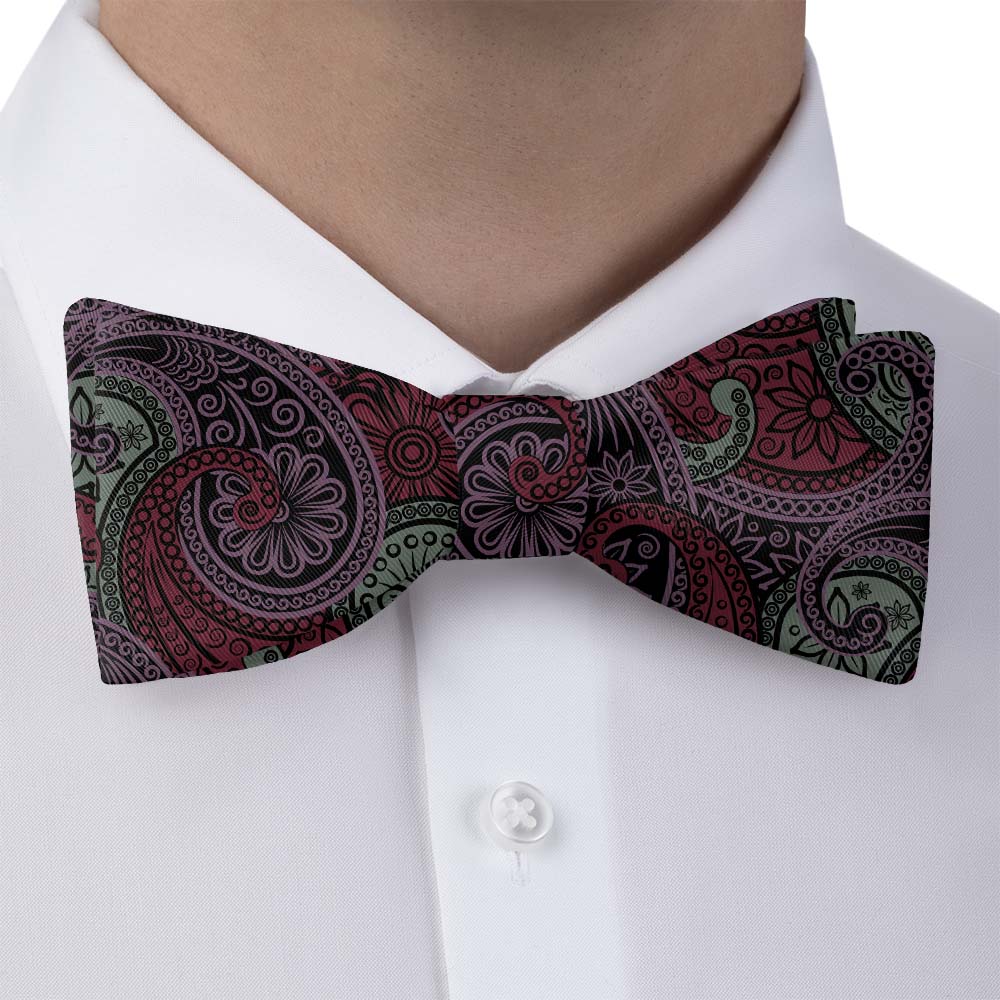 Sebastian Paisley Bow Tie - Bow Tie with Dress Shirt - Knotty Tie Co.