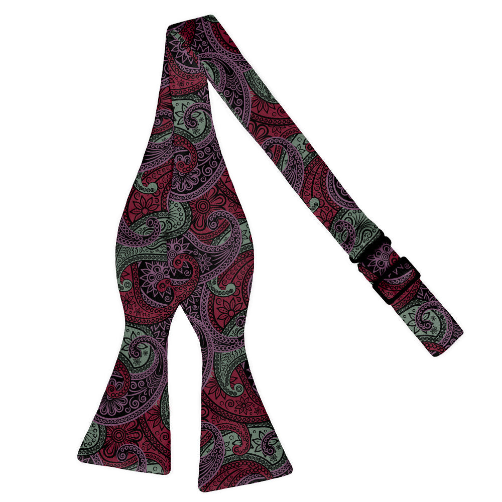 Sebastian Paisley Bow Tie - Self Tie Flat - Knotty Tie Co.