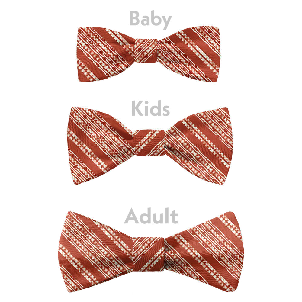 Sedona Stripe Bow Tie - Bow Sizes - Knotty Tie Co.