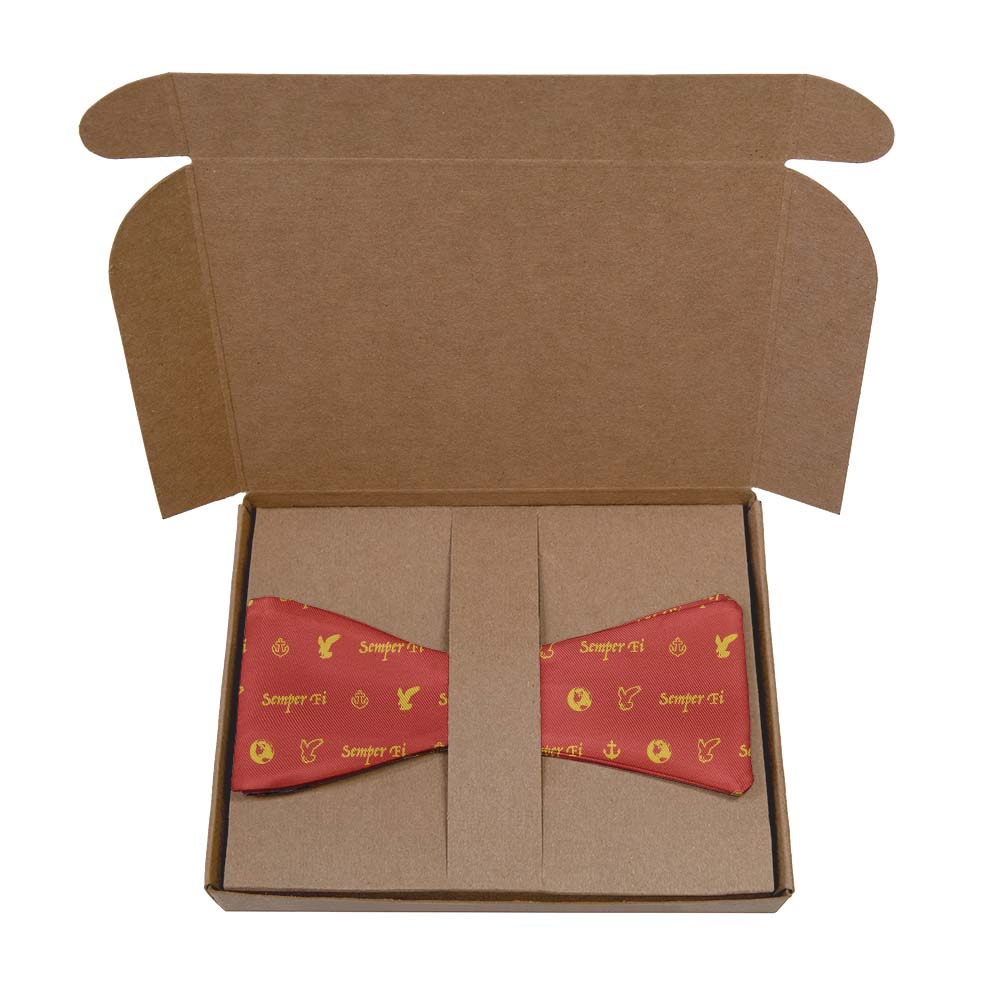 Semper Fi Bow Tie- Kraft Gift Box Packaging - Knotty Tie Co.