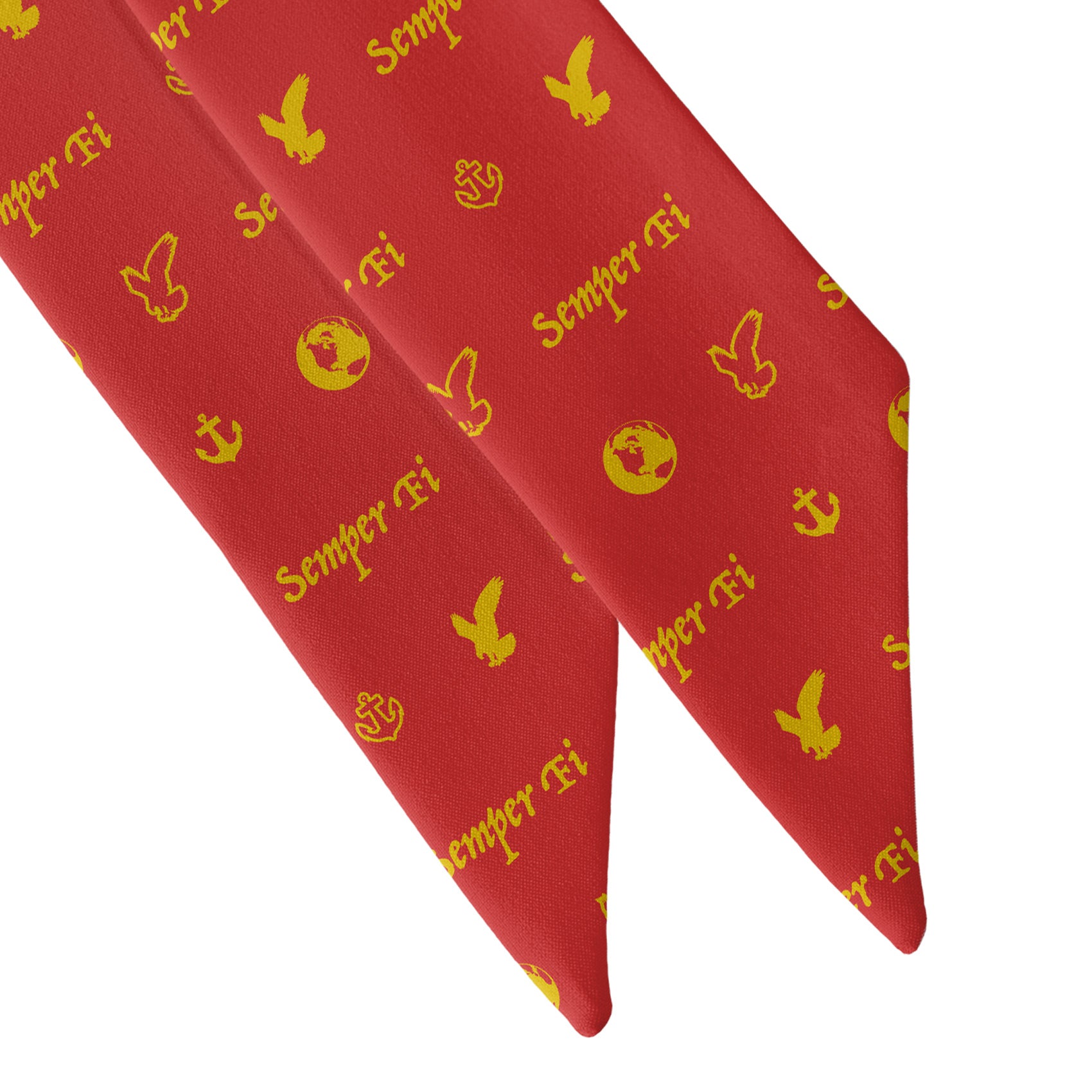 Semper Fi Hair Scarf - Scarf Tapered Ends - Knotty Tie Co.