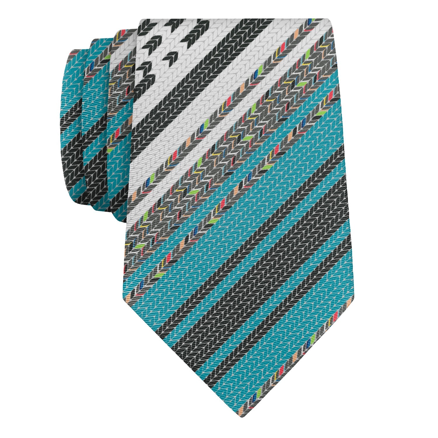 Serape Stripe Necktie - Rolled - Knotty Tie Co.