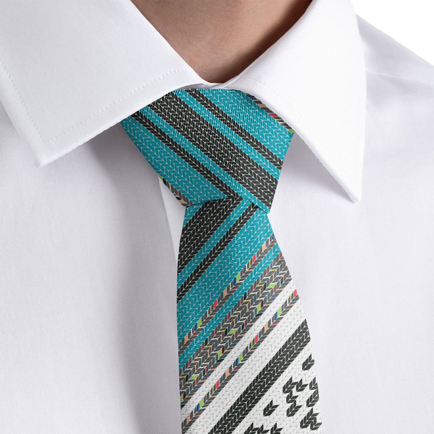 Serape Stripe Necktie - Dress Shirt - Knotty Tie Co.