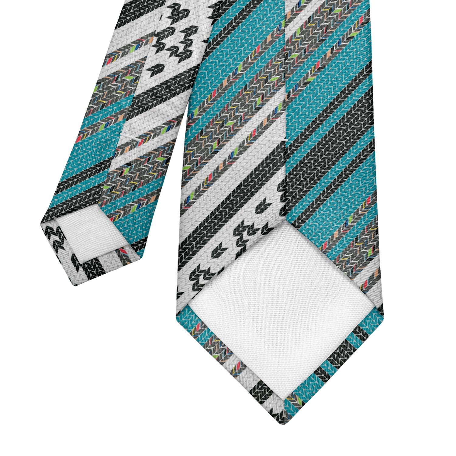 Serape Stripe Necktie - Tipping - Knotty Tie Co.