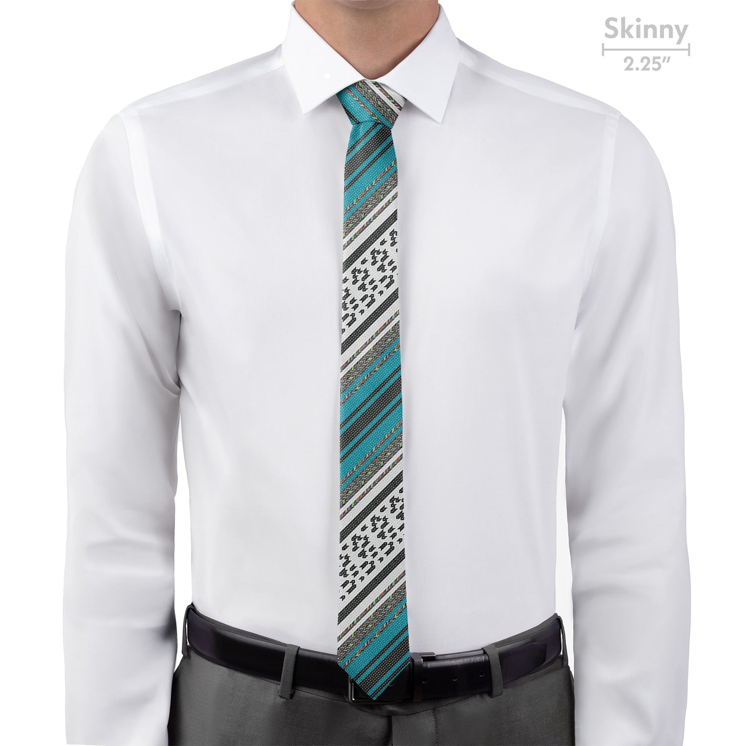 Serape Stripe Necktie - Skinny - Knotty Tie Co.