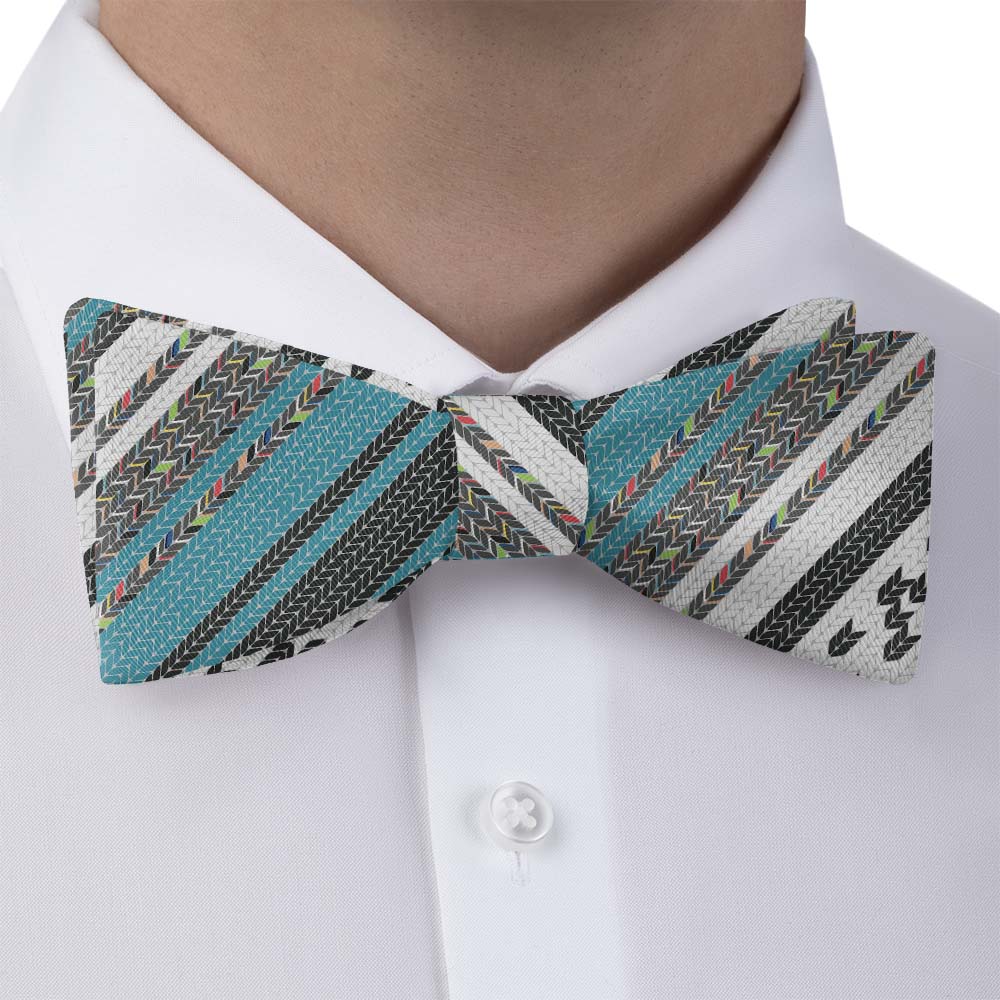 Serape Stripe Bow Tie - Bow Tie with Dress Shirt - Knotty Tie Co.