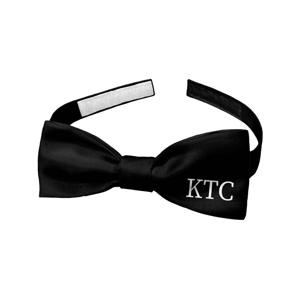 Serif Initials On Bow Monogram Bow Tie