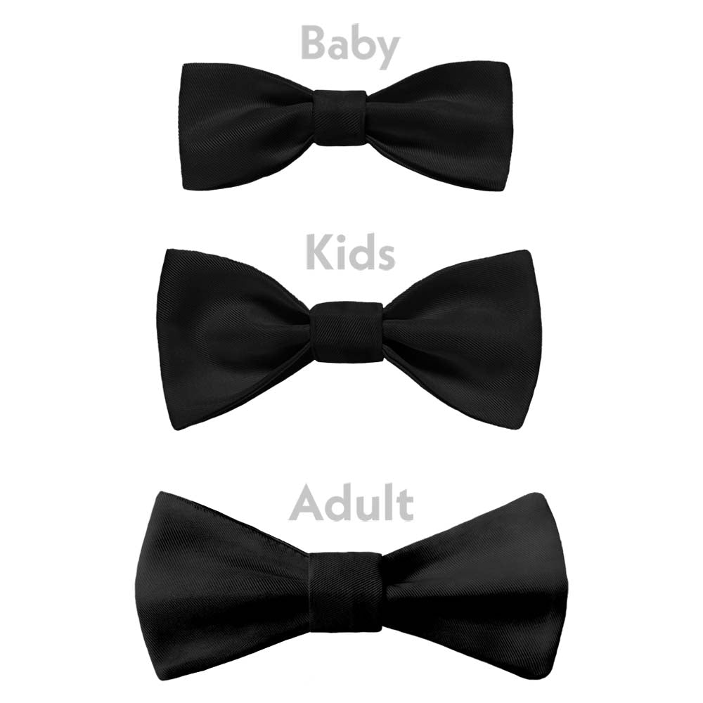 Serif Initials on Strap Monogram Bow Tie - Bow Sizes - Knotty Tie Co.