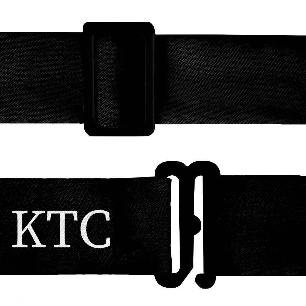 Serif Initials on Strap Monogram Bow Tie - Bow Tie Hardware - Knotty Tie Co.