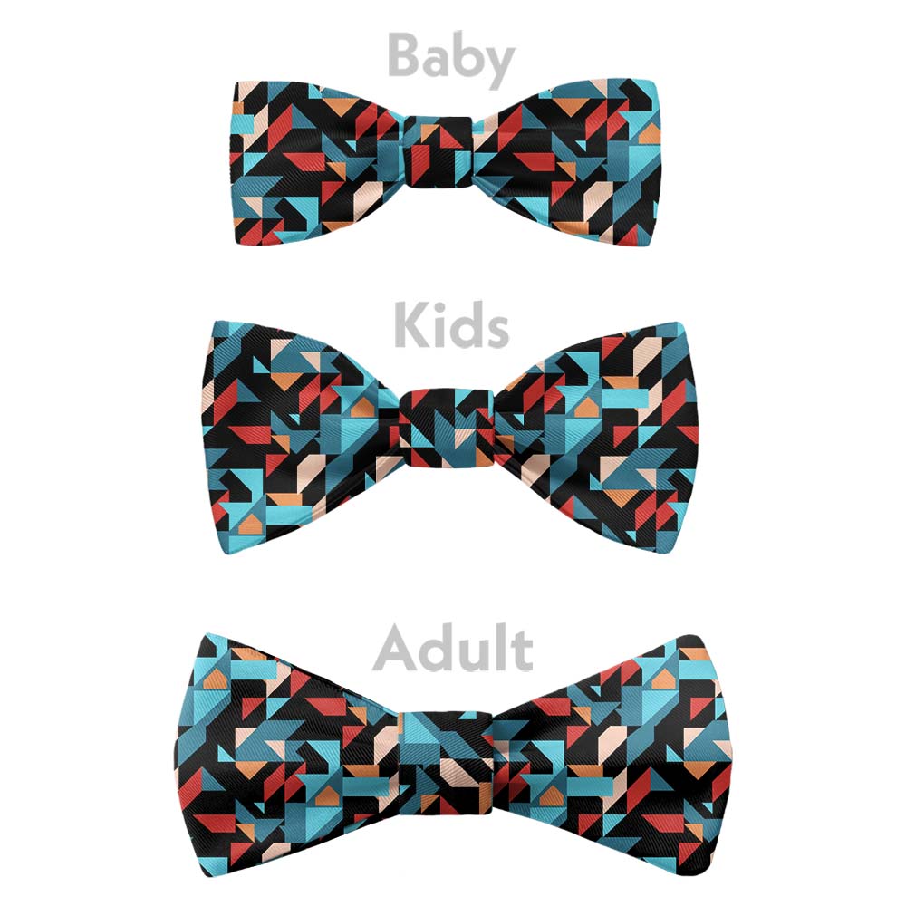 Seventh Sense Geo Bow Tie - Bow Sizes - Knotty Tie Co.